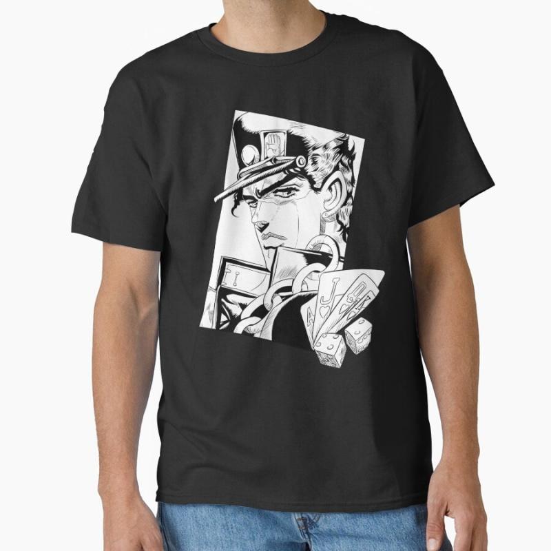 0814 JoJos Bizarre Adventure Anime Gift T Shirt Manga Yare Yare Daze Printed Graphic Clothes Y2K Clothing All Size Tops S6XL