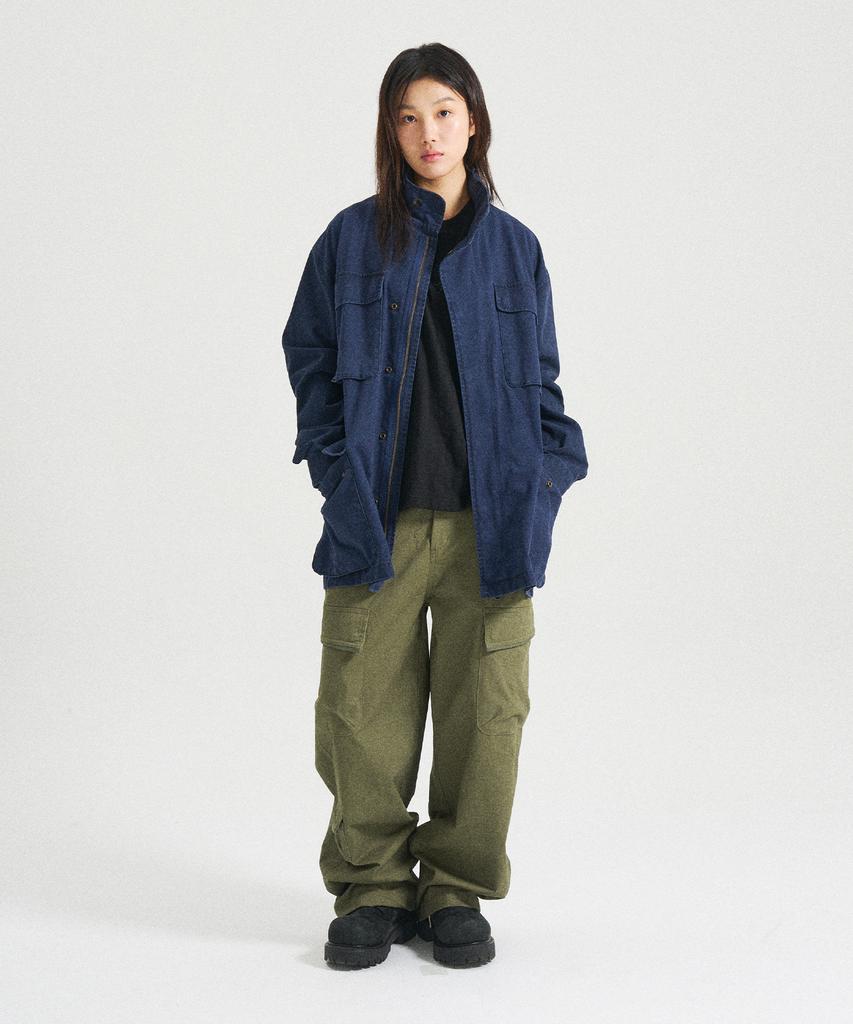 SLOWACID Oblique Pocket Cargo Pants [Khaki]