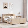 VidaXL Bed Frames Without Mattress 150x200 Cm Solid Pine Wood, Slatted Base, Double Bed Frame, Solid Wood Bed Frame, 3323647