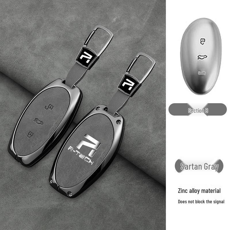 Roewe R7/F7 2023 Premium Schlüsselhülle - Fernbedienungsschale & Schnalle für 22 Modell