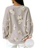 Fashion gradient striped waffle button hoodie