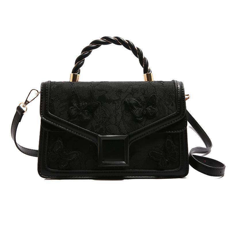 Women's Portable Small Bag Women's Bag New Fashion Embroidered Shoulder Bag Versatile Messenger Small Square Bag