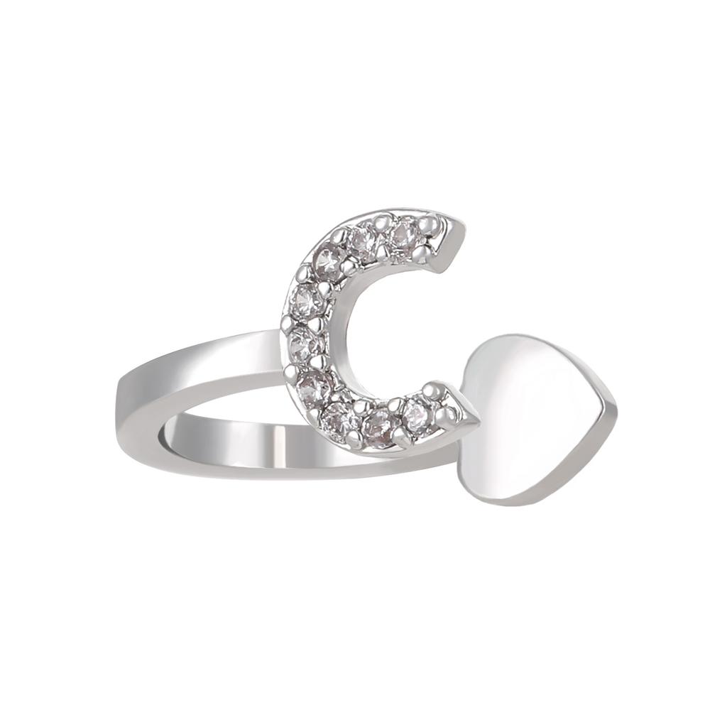 Advanced Temperament 26 English Letter Ear Clip Simple U No Ear Hole Earrings For Women