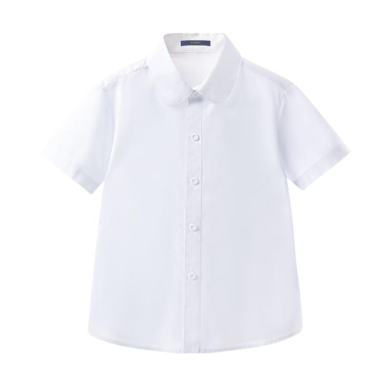 Luo Meng Girls  Short Sleeve School Uniform Shirt 120