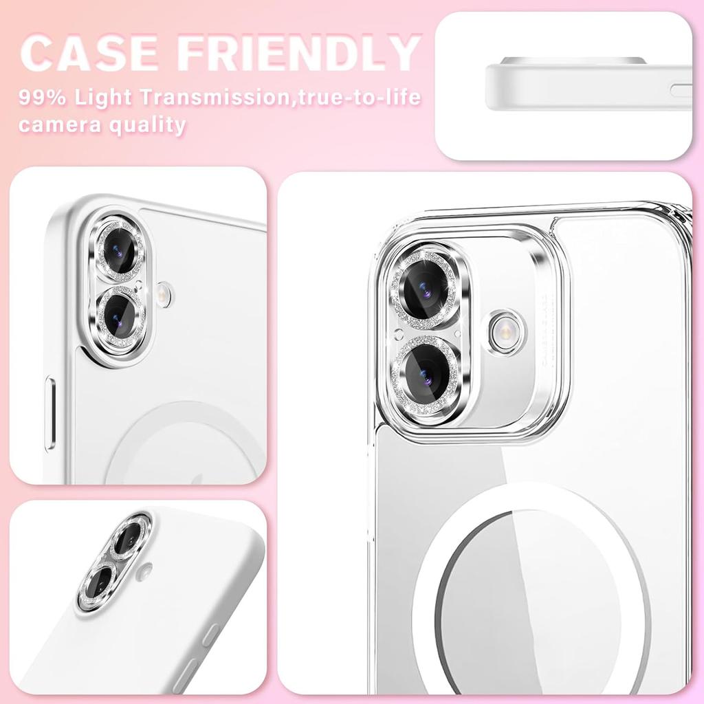 Bling Tempered Glass Camera Screen Protector for IPhone 17 17Pro 17Air 17ProMax ,Anti-Scratch High Definition Lens Cover Films