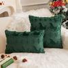Plush Holiday Cushion Cover Christmas Throw Pillow Cover Festive Christmas Tree Pillow Covers Soft Plush Xmas Cushion for Winter