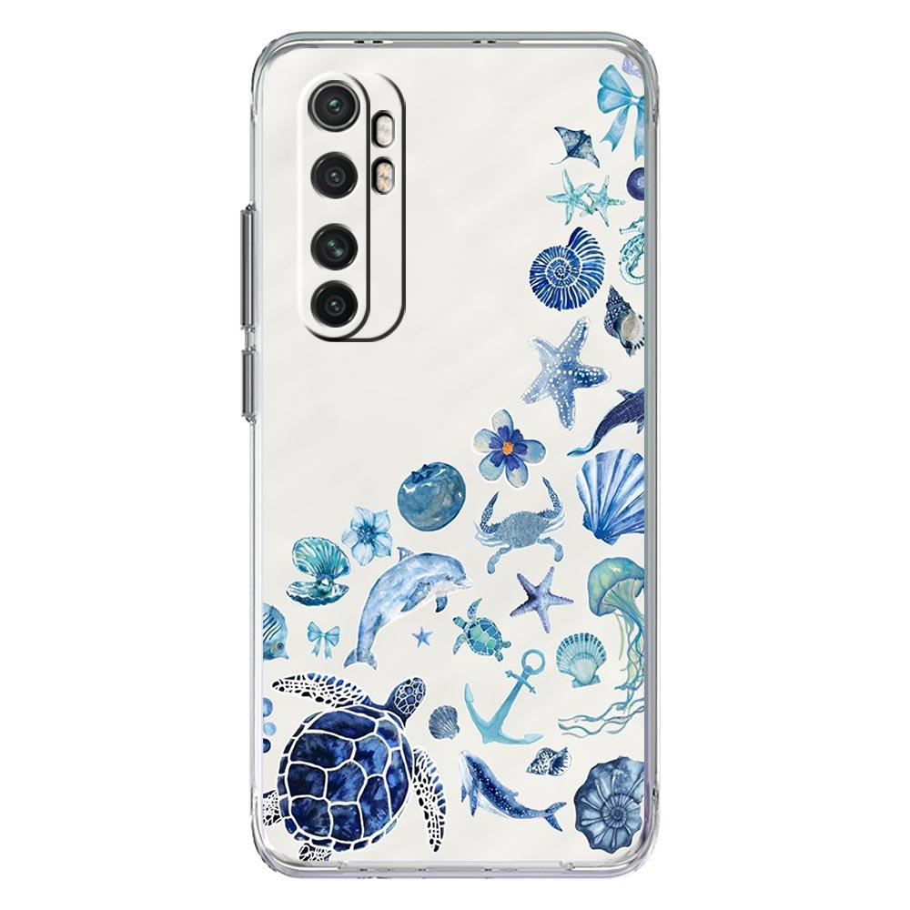 

Phone Case For Xiaomi Mi Poco X7 X6 X5 NFC X3 F7 Ultra F6 Pro F3 15 14T 14 13T 11 12 13 Lite Clear TPU Cover Blue Ocean Animals Xiaomi 15