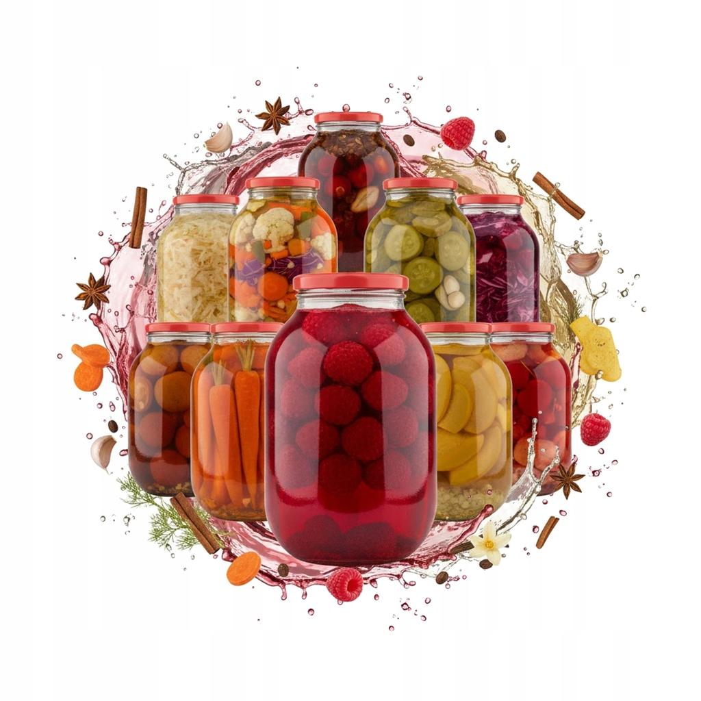 6X JAR 4L PRESERVATIONS LIQUEURS + LID fi100