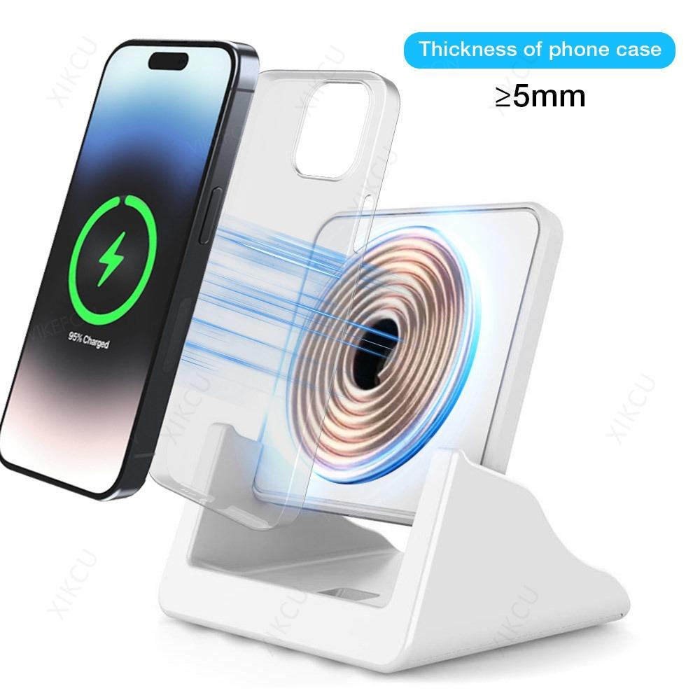 Desktop Removable Phone Holder Stand Chargers Pad For iPhone 16 15 14 13 12 Samsung Xiaomi Wireless Charger Fast Charging Dock