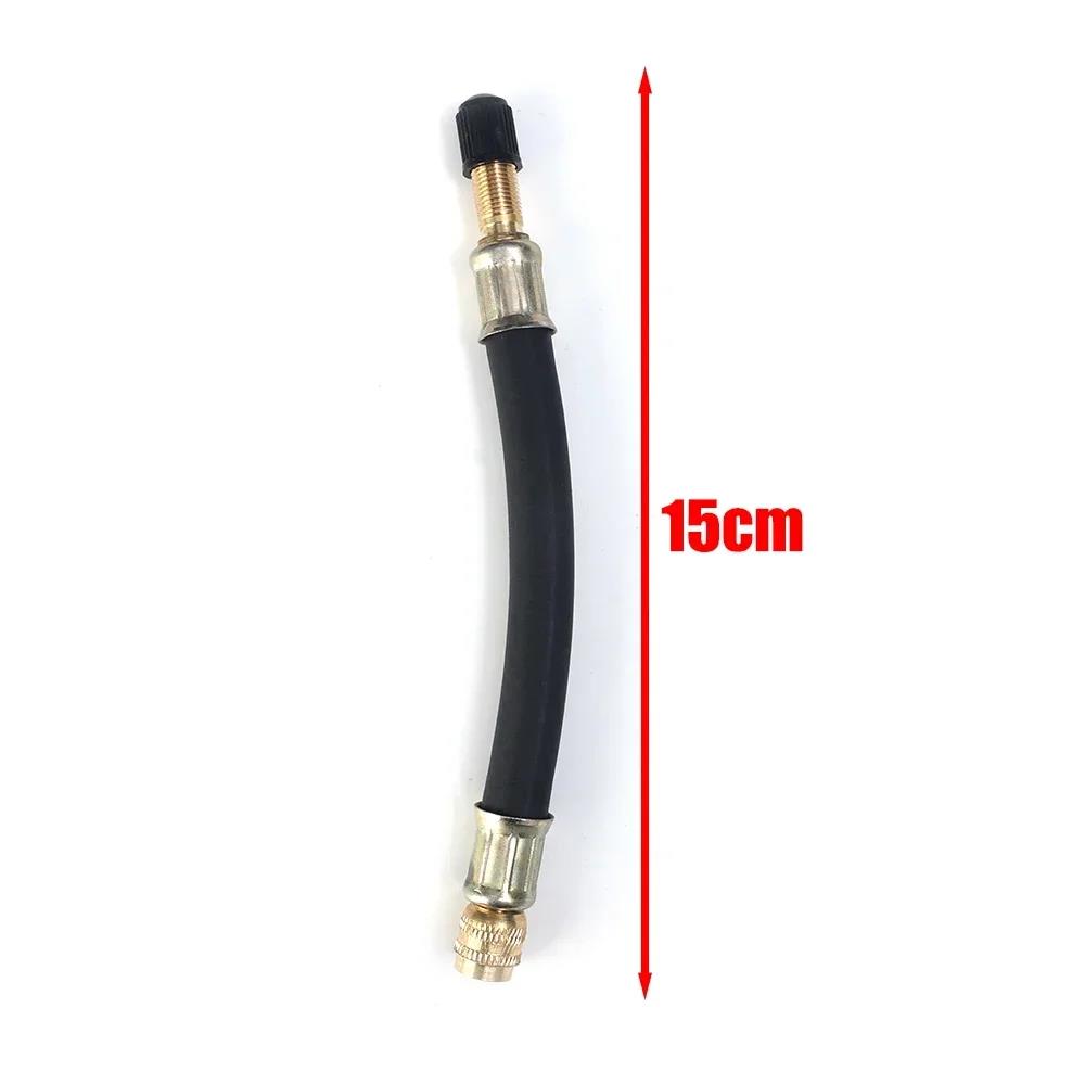 Car Tire Inflator Hose Inflatable Adapter Tyre Air Pump Extension Tube Tire Pump Gauge Hose Connector 100-210mm Tyre Valve Stem Caps1