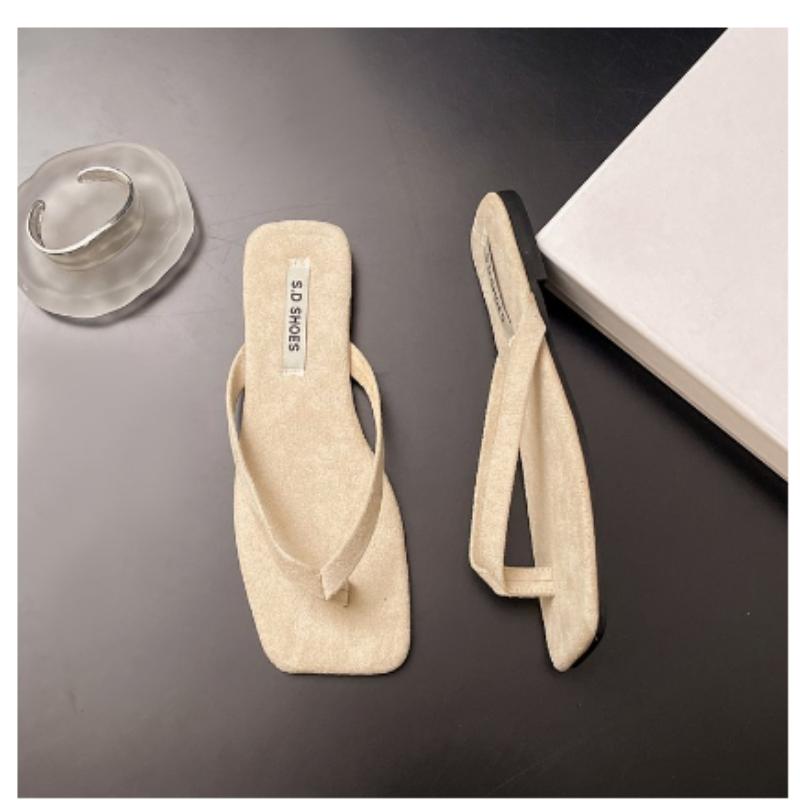 Fashion Flip Flops Women Summer Outside Flat Bottomed Beach Shoes Sandals Shoes for Women Slippers Slide Indoor House Chaussure Femme