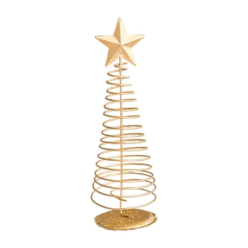 Weihnachtsbaumschmuck mit Sockel Stern Eisen Weihnachtsbaumschmuck für Tischplatte Party Feiertagsdekorationen