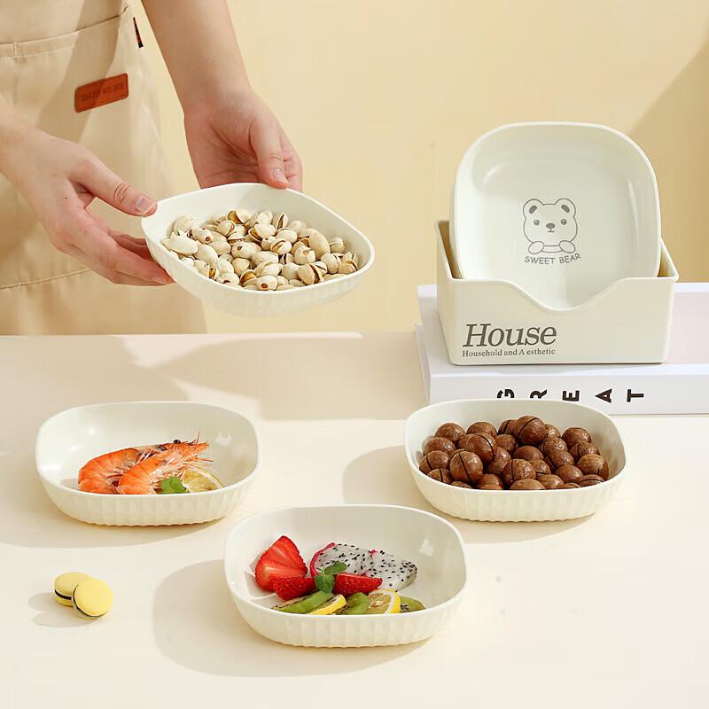 Snack- und Obstteller-Set in Lebensmittelqualität