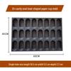 Commercial 24-Cavity Oval Boat Baking Tray