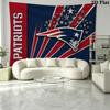 New England Patriots Logo Wall Tapestry Aesthetic Wall Hanging Printed Fabric Blanket Decorative Tapestries for Bedroom Living Room Home Decor
