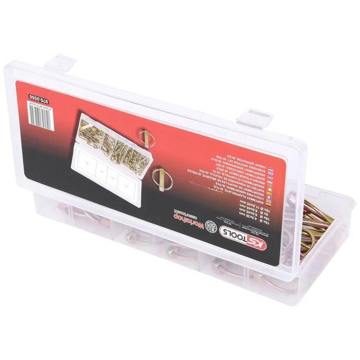 Assortiment De Goupilles Clips - KSTOOLS - 970.0550 - 50 Pièces - Coffret - Intérieur