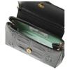 VIVIENNE WESTWOOD Hazel Gold Metal Logo Leather Shoulder Crossbody Handbag Small Women Handbag Black 50684358800D