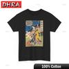 Japanische Alte Kunst Ukiyoe Unisex Schweres Baumwoll-T-Shirt Grafik-T-Shirt T-Shirt Abstrakt Künstlerisch Urbanes T-Shirt Lustig Kreativ Trendige Kleidung