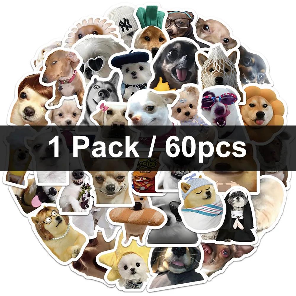 30/60/180 Funny Dogs Stickers Cartoon Cute Decals Toy Stationery Guitar Phone Bicycle Laptop Luggage Car Graffiti Kids Sticker