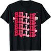 Vintage Billie Personalisierter Name Ich Liebe Billie Groovy T-Shirt