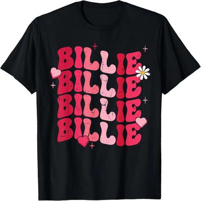 Vintage Billie Personalized Name I Love Billie Groovy T-Shirt