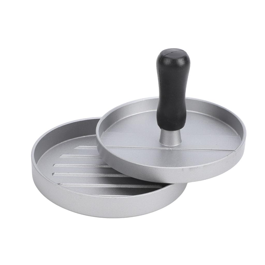 Hamburger Patty Maker Aluminum Alloy Round Burger Press Patty Mould with Detachable Handle for Kitchen Tool