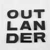 For Mitsubishi Outlander 2013-2021 2022 2023 2024 Car Front Hood 3D Sticker Auto Logo Letter Patch ABS Carbon Fiber with 3M Tape LK2