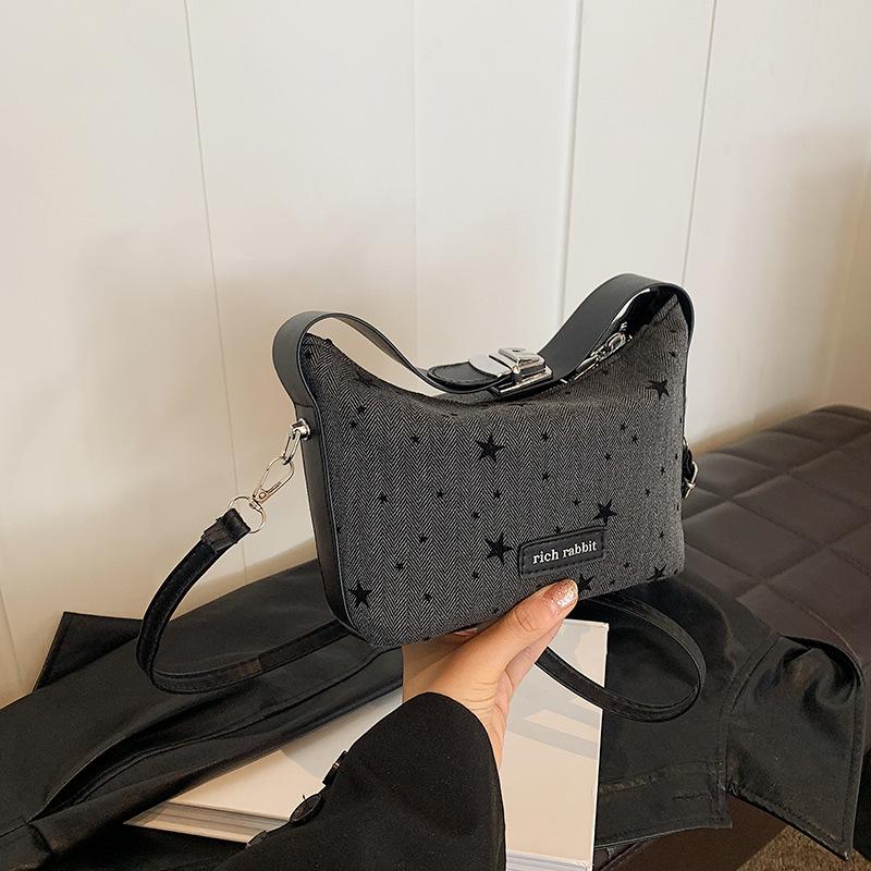 

Сумка-ведро Niche Design Crossbody 2024, осень, новый японский стиль, сумка для отдыха и поездок на работу, вместительная звезда