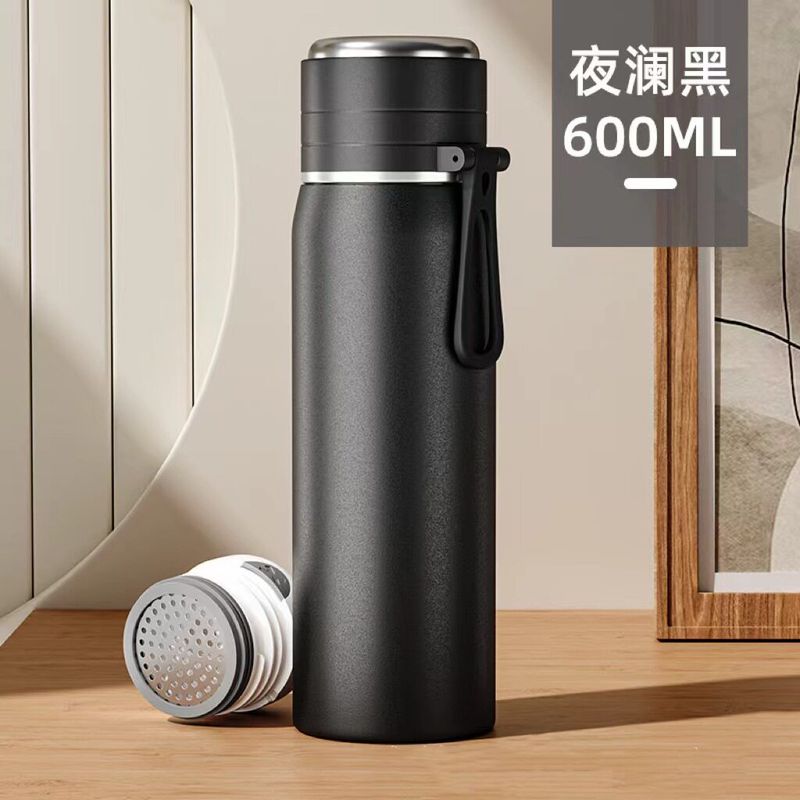 Large-Capacity Thermos Cup for Women, High Aesthetic Value, 2025 New Model, Portable Tea Brewing Cup for Male Students, 316 Stainless Steel Water Cup