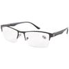 Fashionable Business Reading Glasses for Women Men Trendy Metal Frame Anti Blue Light Hyperopia Eyewear Prescription