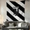 Juventus FC Wall Tapestry Aesthetic Wall Hanging Printed Fabric Blanket Decorative Tapestries for Bedroom Living Room Home Decor