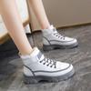 Ladies Casual Shoes Lace-up Sneakers Thick-soled Flat Snow Boots Winter Women Boots Warm Plush Women's Shoes Zapatos Mujer