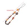 Estilo Chinês Retro Corda Curta para Pendurar com Corrente de Contas para Pulso, Capa de Celular, Chaveiro de Carro, Pingente de Bolsa para Mulheres