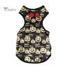 Dog T-shirt Halloween Pet Costume, Pumpkin Print Vest for Small Dogs Cats, Glitter Bow Festive Costume Tie Puppy Outfit, Cute Clothes Party