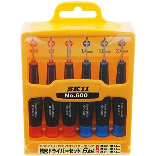 SK11 Precision screwdriver set 6 pieces No.600