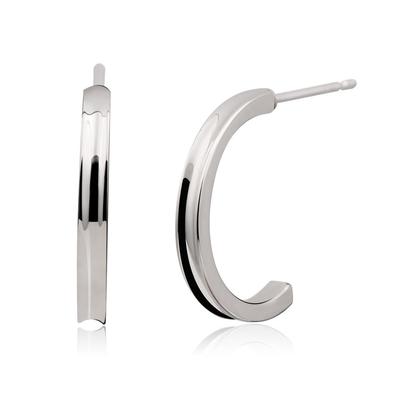 [925 Silver] Via One Line Earrings