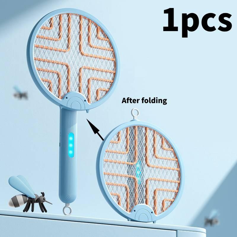 2 In1 Foldable Electric Mosquito Swatter Mosquito Attracting Light Repelling