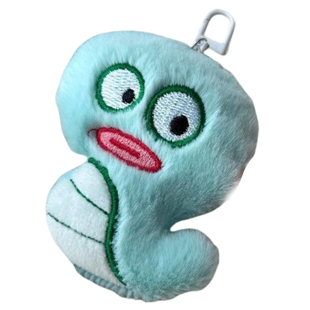 Large Eyed Snake Hanging Ornament Lightweight and Portable Plush Snake Keychain Charm with Big Eyes for Daily Wear