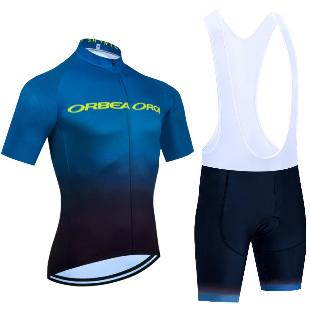 2026 Cycling Set Green Cycling Jersey Team ORBEA ORCA Bike Jersey Bibs Shorts Anti-Swear Ropa Ciclismo Bicycle Maillot Clothing
