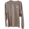 Letter Logo Round Neck Casual Pullover Long Sleeve T-Shirt Men Tops Khaki DX1002-040