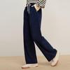 Elva' Island Women's Retro Long Straight Corduroy Casual Pants