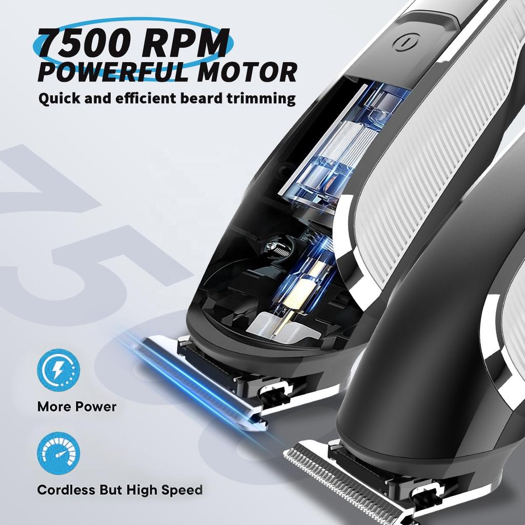 Hair Clipper Kit for Men Professional Electric Shaver Hair Cutting Machine with Digital Display Hair Trimmer Set