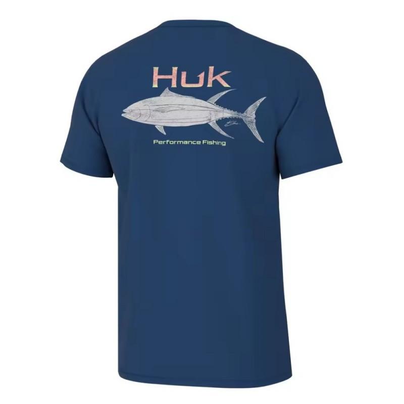 HUK Fishing Clothes Men's Shirt Outdoor Sunscreen T-shirt Top UV Protection Quick-drying Breathable