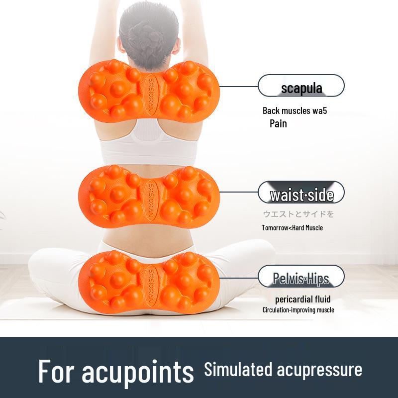 Dual-Use Lumbar & Neck Massager Cushion with Acupressure Tapping