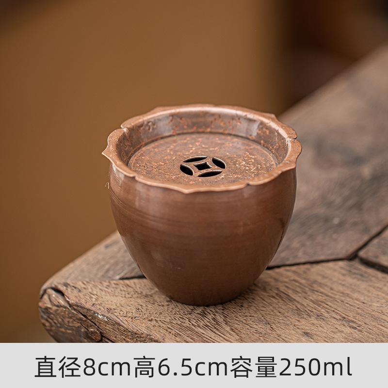 Copper retro Jianshui tea washing Chinese water basin pen washing filter tea residue tank wastewater tank household kung fu tea set accessories