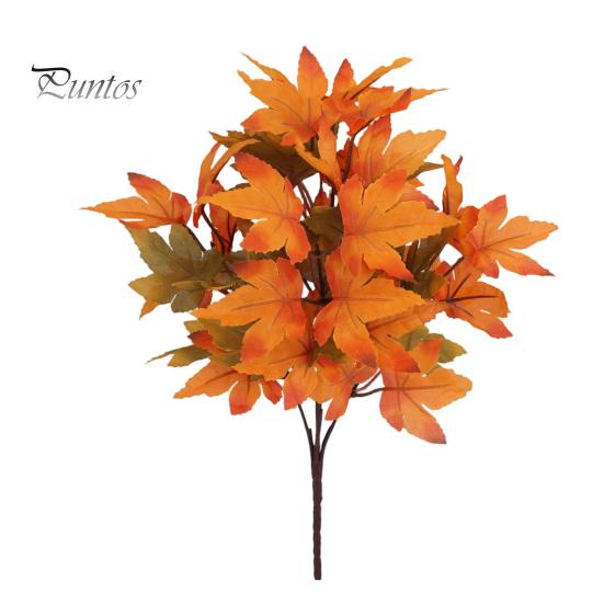 Long Lasting Decorative Plants Artificial Maple Leaves, Faux Silk Hanging Plant for Home Decor, Realistic Cascading Everlasting Tulips Decoration