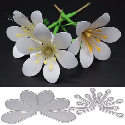 Blumenmuster-Stanzformen, Schablone, DIY, Scrapbooking, Prägung, Fotoalbum, Basteln