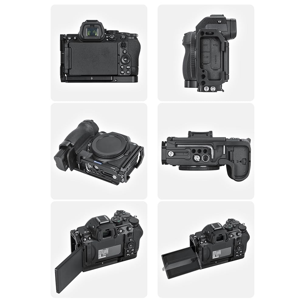 Leofoto Plate for Nikon Machined from Quick Release Compatible LPN-Z5II L-Shaped Z5II, Arca-Swiss Compatible, 6061-T6 Aluminum,