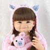 Adorable Pig Sweater Set for 55cm Realistic Doll - DIY Hairstyle & Dress-up Companion Gift