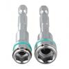 8mm and 10mm Hex Socket Sleeve Adapter with 1/4in Shank for Ratchet Wrench